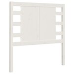 vidaXL Tête de lit Blanc 81x4x100 cm Bois massif de pin