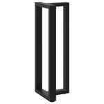 vidaXL Pieds de table de bar en T  2 pièces  noir  40 x 35 x (110-111) cm  acier