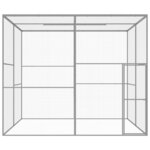 vidaXL Cage pour chat 3x3x2,5 m Acier galvanisé