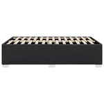 vidaXL Cadre de lit sans matelas noir similicuir