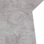 vidaXL Dalles de plancher PVC autoadhésif 5 21 m² 2 mm gris terre