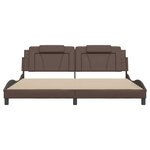 vidaXL Cadre de lit Viana sans matelas marron 200x200 cm similicuir
