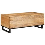 vidaXL Table basse Chêne artisanal 100 x 54 x 40 cm