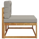 vidaXL Canapé d'extérieur extrémité Naturel 115 x 83 x 73 cm