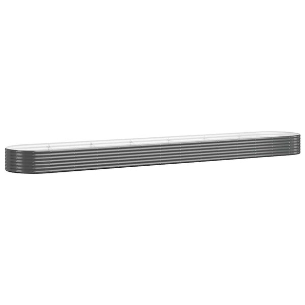 vidaXL Lit surélevé de jardin Acier galvanisé Anthracite