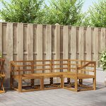 vidaXL Ensemble de canapés d'extérieur 4 Pièces Naturel
