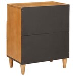 vidaXL Table de chevet avec tiroir Marron clair 50 x 33 x 60 cm