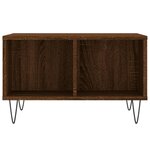 vidaXL Table basse Chêne marron 60x50x36 5 cm Bois d'ingénierie