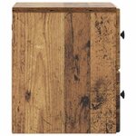 vidaXL Cabinet de chevet mural Bois ancien 34 5 x 33 x 40 cm