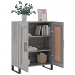 vidaXL Buffet sonoma gris 69 5x34x90 cm bois d'ingénierie