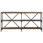 vidaXL Table console Bois Ancien 160 x 30 x 75 cm Bois d'ingénierie