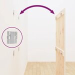 vidaXL Tête de lit murale Blanc 82 5x3x110 cm Bois massif de pin