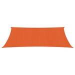 vidaXL Voile d'ombrage 160 g/m² rectangulaire orange 3x5 m PEHD