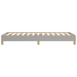 vidaXL Cadre de lit sans matelas gris clair 80x200 cm tissu