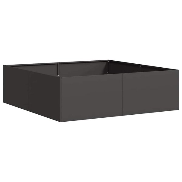vidaXL Jardinière noir 100x100x30 cm acier