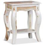 vidaXL Table de chevet Bois massif de Sesham 40 x 30 x 50 cm