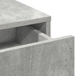 vidaXL Table de Toilette Gris 100 x 41 x 140 cm Bois d'ingénierie