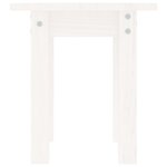 vidaXL Table basse Blanc Ø 35x35 cm Bois massif de pin