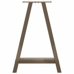 vidaXL Pieds de table à manger en forme de A  2 pièces  60 x (72-73) cm  acier