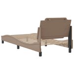 vidaXL Cadre de lit avec tête de lit Cappuccino 80x200 cm Similicuir