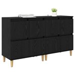 vidaXL Buffets 2 Pièces Chêne noir 60 x 35 x 70 cm Bois d'ingénierie
