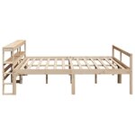 vidaXL Lit pour personne âgée et tête de lit 200x200cm bois pin massif