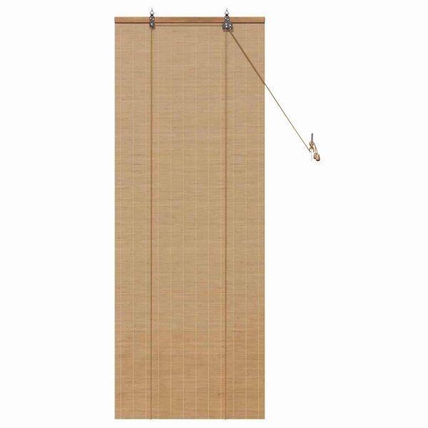 vidaXL Stores et Occultants avec des rideaux Marron Clair Bambou