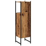 vidaXL Armoire salle de bain vieux bois 33x33x120 5 cm bois ingénierie