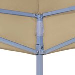 vidaXL Toit de tente de réception 4 5x3 m Beige 270 g/m²