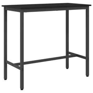 vidaXL table Chêne noir 100 x 50 x 90 5 cm Bois d'ingénierie et acier