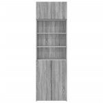 vidaXL Armoire de rangement sonoma gris 70x42 5x225 cm
