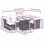 vidaXL Salon de jardin 8 Pièces avec coussins gris clair résine tressée