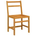 vidaXL Ensemble de balcon 3 Pièces bois d'acacia solide