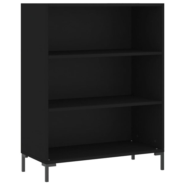 vidaXL Bibliothèque noir 69 5x32 5x90 cm bois d'ingénierie