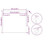 vidaXL Store enrouleur occultant largeur du tissu 161 6 cm polyester