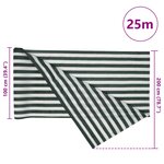 vidaXL Filet brise-vue vert et blanc 2x25 m PEHD 75 g/m²