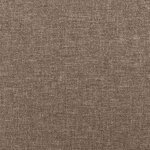 vidaXL Cadre de lit sans matelas taupe 120x190 cm tissu
