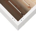 vidaXL Jardinière blanc 110x60x72 cm bois de pin massif