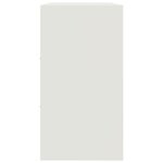 vidaXL Buffet blanc 99x39x73 cm acier