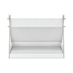 Lit enfant - DEMEYERE - Modèle Totem - Blanc et Beige - Dimensions : 70 x 140 cm