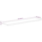 vidaXL Dessus de table 140x40x2 5 cm rectangulaire bois massif acacia