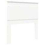 vidaXL Tête de lit avec tête de lit Blanc 80 cm Bois d'ingénierie