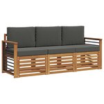 vidaXL Ensembles de canapés 3 pc Naturel et Anthracite