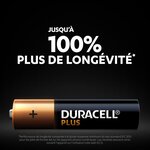 Duracell - Piles alcalines AAA Plus, 1.5 V LR03, paquet de 8