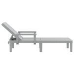 vidaXL Chaise longue réglable en hauteur à 4 positions polypropylène