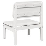 vidaXL Chaise de jardin blanc 60x52 5x72 cm bois de pin massif