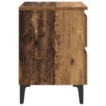 vidaXL Cabinet de lit Bois ancien 40x35x50 cm Bois reconstitué