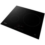 Plaque de cuisson induction - samsung - 3 zones - l59 x p57 cm - nz63m3nm1bb/ur - 7200 w - revêtement verre - noir