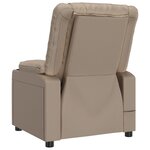 vidaXL Fauteuil inclinable Cappuccino Similicuir