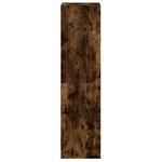 vidaXL Buffet avec portes en verre chêne fumé 35x37x142 cm